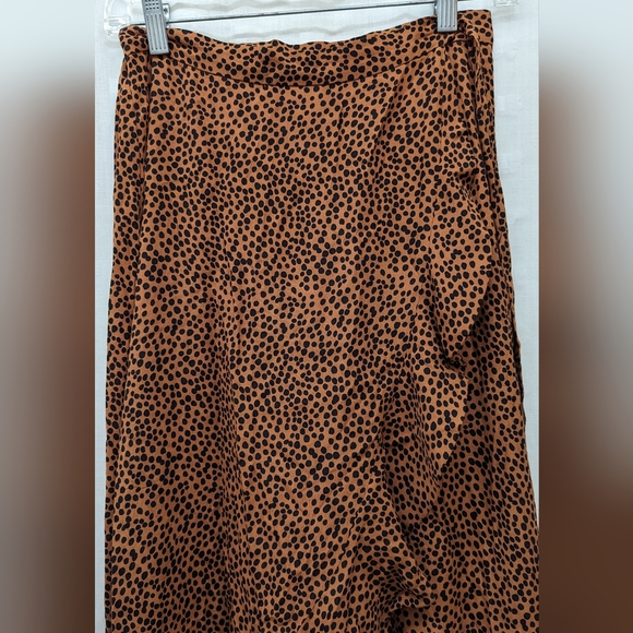 & Other Stories Leopard Ruffle Wrap Skirt - Sz 2 - Picture 4 of 12